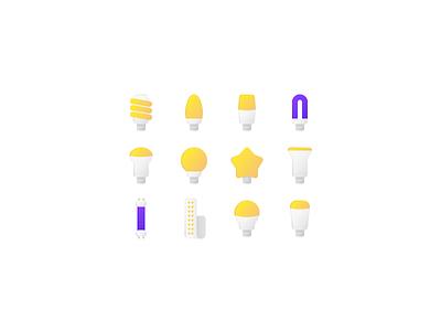 Smooth Light Bulbs Iconset