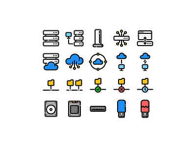 Servers & Clouds cloud cloud app cloud storage disconnect disconnected flash drive folder hdd icon icons iconset landing lineart lost data network pc server server error ssd usb