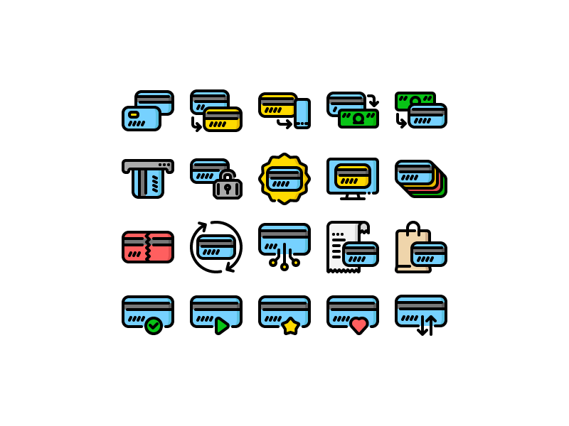 Cards atm bank banking card card design cash cashback credit debit dollar economics exchange icon iconset lineart money online shopping