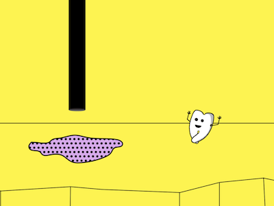 Happy little tooth tempts fate adobe after effects cartoon character animation character design illustration motion graphics