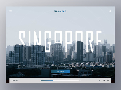 Travel UI color header landing photoshop play singapore sketch social travel type ui ux