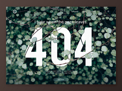 Daily UI Challenge #008 - 404 Page