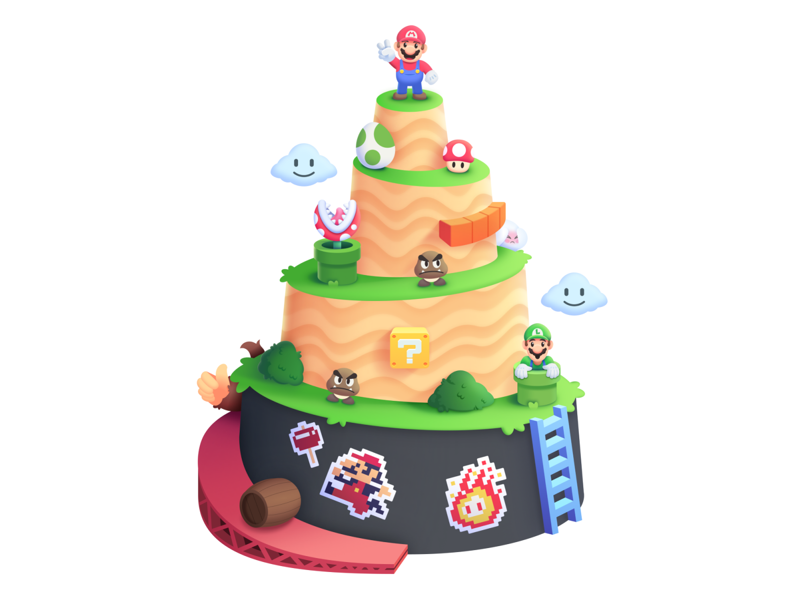 Super Mario Bros 35th Anniversary by Matheus Viana on Dribbble