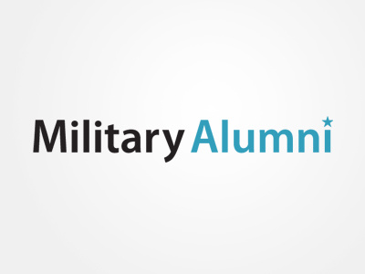 Military Alumni logo. branding military
