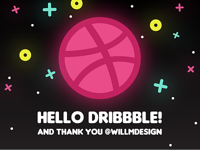 First Shot! :) colorful dribbble first first dribbble first shot shot space