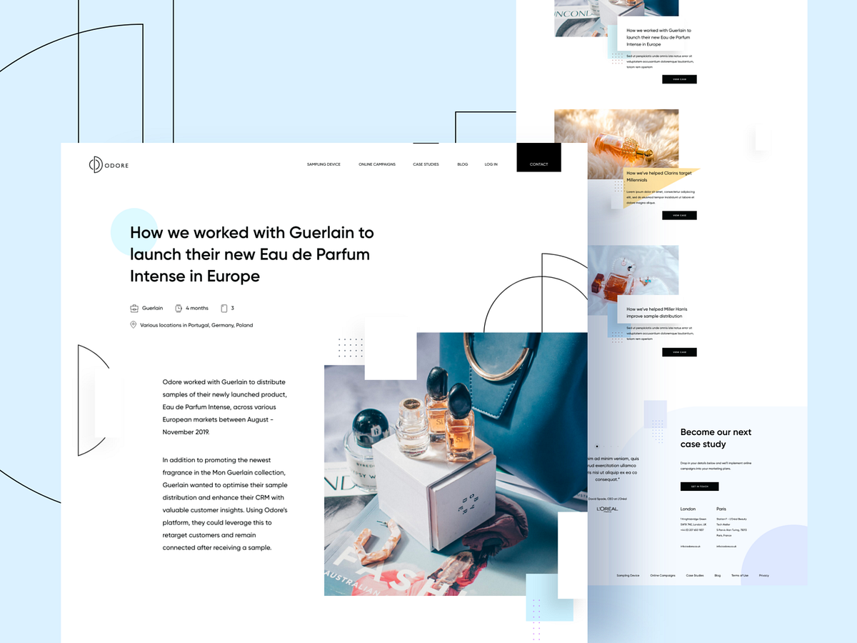 Case Study Page designs, themes, templates and downloadable graphic
