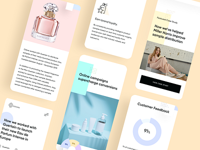 Odore Responsive Designs design homepage landing page perfume responsive sampling ui ux web design website