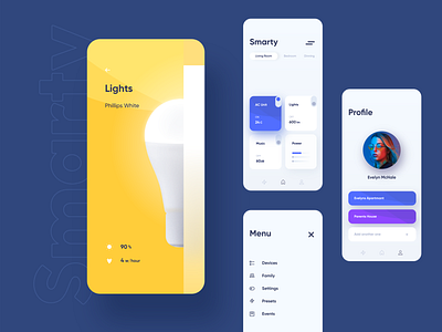 Smarty - smart home app concept