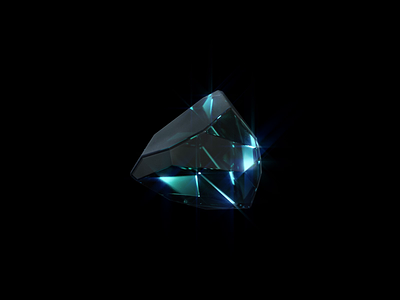 Morphing diamond 3d animation diamond gem glass luxury