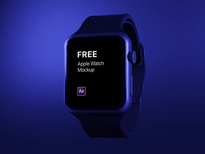 Apple Watch - animated mockup 3d animation apple watch free freebie mockup presentation