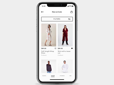 Tobe #2 app clean design ecommerce fashion interaction motion products shop simple