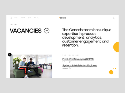 Genesis IT company animation web design