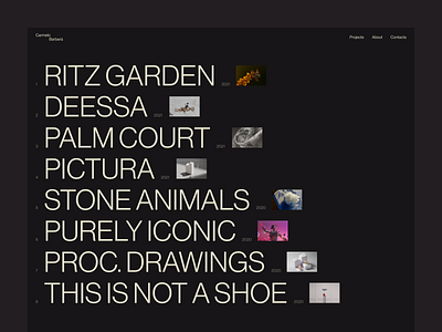 Carmelo Barberá concept typography ui web design