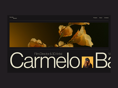 Carmelo Barberá concept typography ui web design
