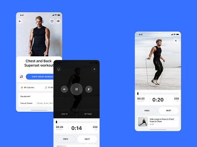 BetterMe Workout mobile product design