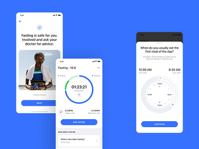 BetterMe Fasting mobile product design