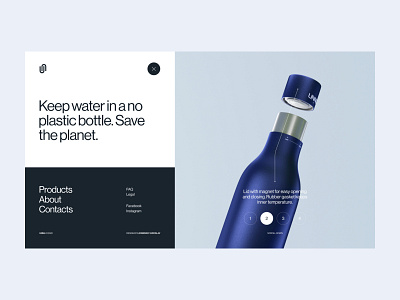Water Bottle UNNU product design uxui design