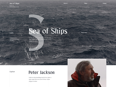 Sea Of Ships webdesign