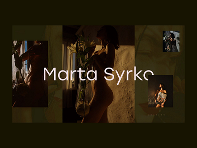 Marta Syrko design typography site webdesign