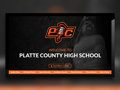 Platte County High School Digital Signage css digital signage high school html platte county touch screen