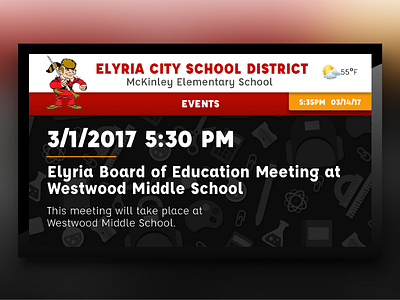 Elyria School District Digital Signage