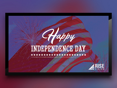 Independence Day Template for Digital Signage digital signage holiday independence day template usa