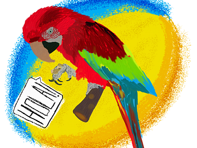 Caprisun says Hola! adobe bayarea color hola illustration parrot spanish texture