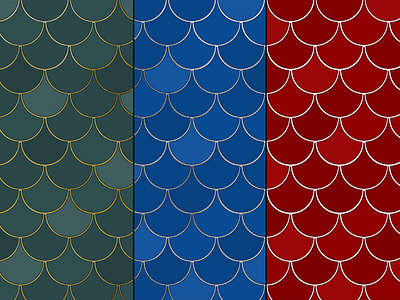 Mermaid, Fish, and Dragon Scales design flat graphic design illustration pattern scales society6 surface design surface pattern design surfacedesign