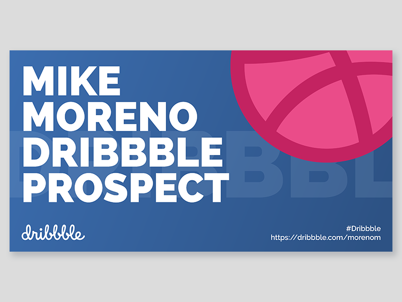 Dribbble Business Card flat typography design business card graphic design