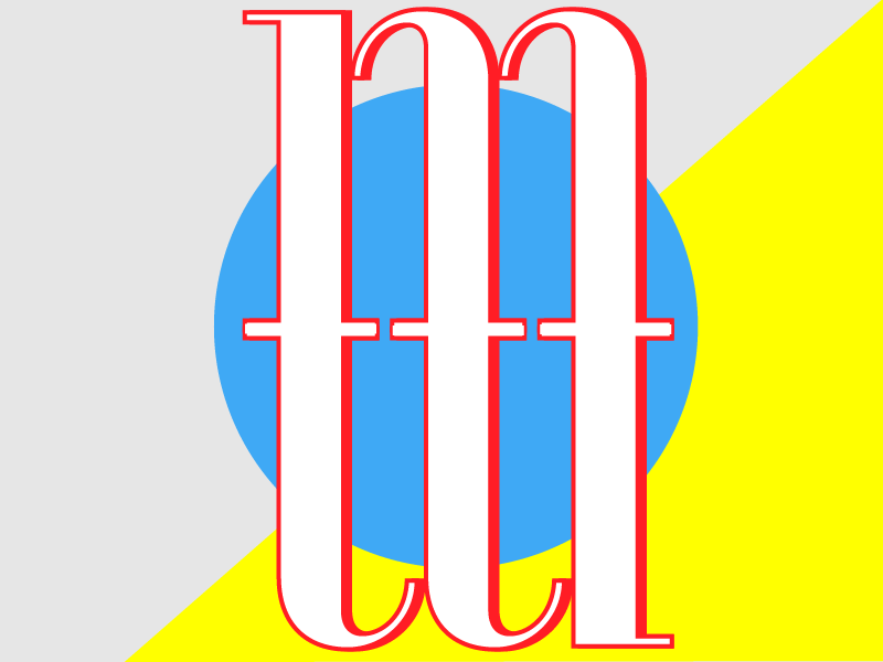 Bauhaus Initial Logo bauhaus type typography design adobehiddentreasures graphic design logo
