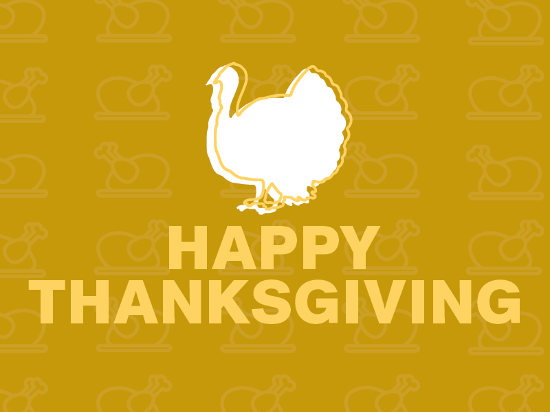 Happy Thanksgiving flat type graphic design design typography turkey thanksgiving