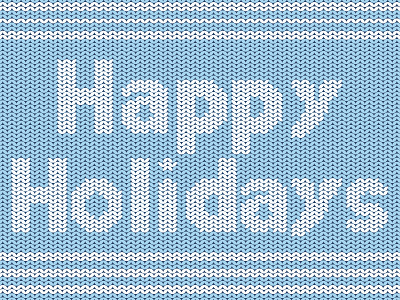 Happy Holiday design flat graphic design illustration sweater type typography vector