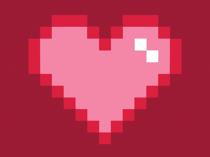 Happy Valentine's Day design flat gif animation graphic design happy valentines day illustration pixel pixel animation pixel art pixels susankare