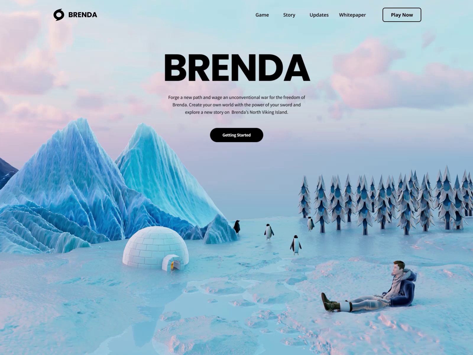 BRENDA Game Web Landing Page