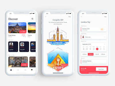 Trip/Travel App 3d app app design app designers application art branding card design flat icon illustration mobile mobile app product travel trip ui ux vector