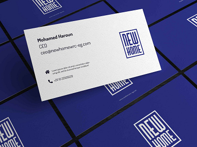 New Home logo branding card logo print