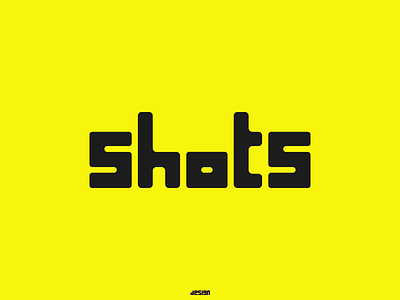 Shots logo advertising design graphic logo print shape shots