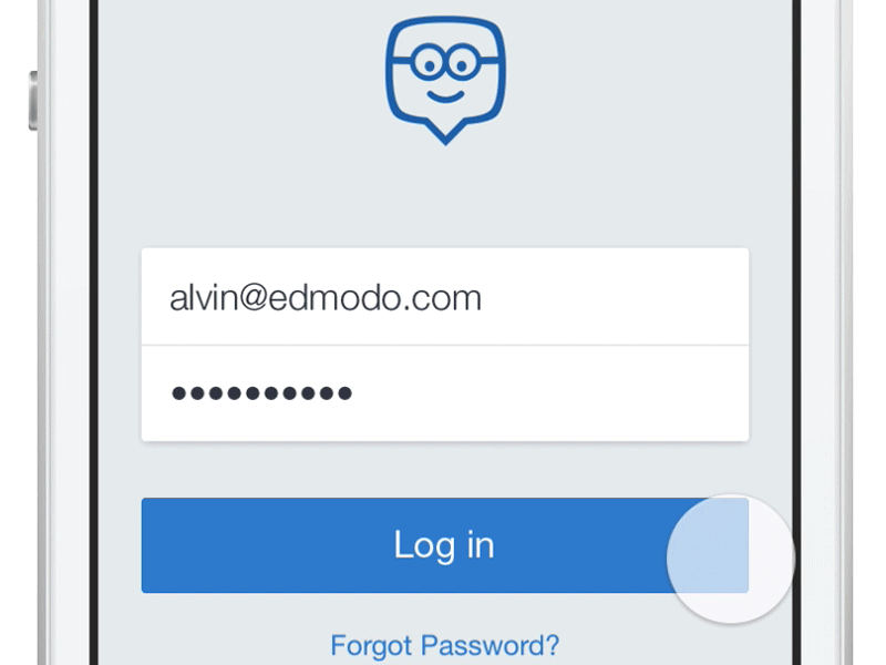 Login Denied! animation app blue email error gif iphone log in mobile password ui ux