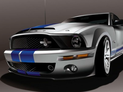 Screen Shot 2010 06 07 At 7.18.38 Pm car illustration mesh mustang vector