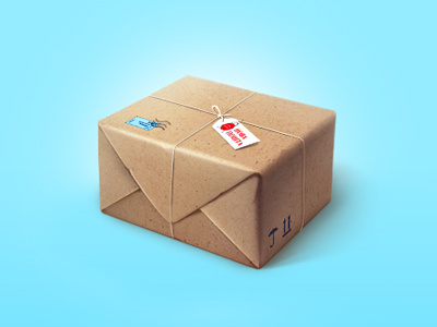 Parcel box icon parcel post