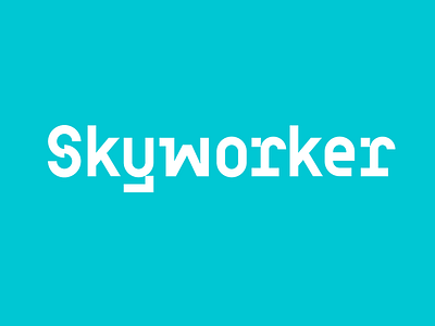 Skyworker logotype hr lettering logo logotype recruiting sky type typography worker