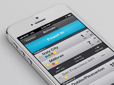 Transporter Arrivals dark ios iphone transit transporter ui