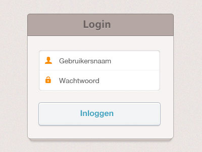 Login brown button field form icon interface login retro ui