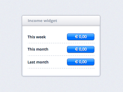Income Stat app clean ui ux web widget
