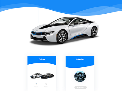 BMW i8 redesign free interface psd ui ux web website