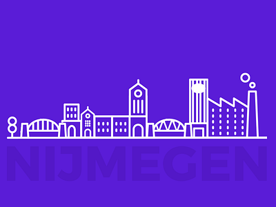 Nijmegen Skyline app city clean design header icon interface nijmegen skyline ui ux webapp