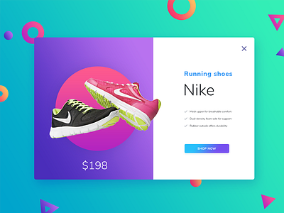 Nike running shoes clean design free gradients header menu product psd slider ui ux webapp
