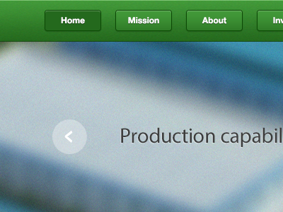 Website button green header ui website