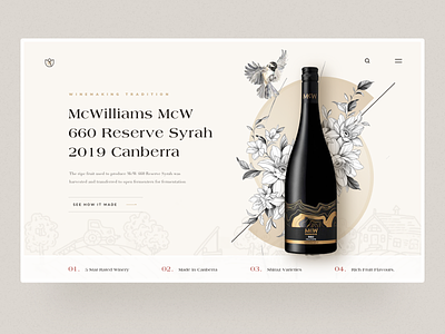 Wine Landing Page Concept