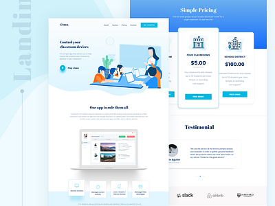 Landing Page - Education Website